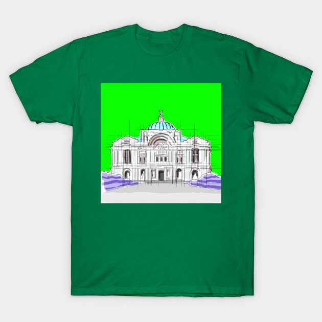 Beaux Arts Mexico T-Shirt by jorge_lebeau